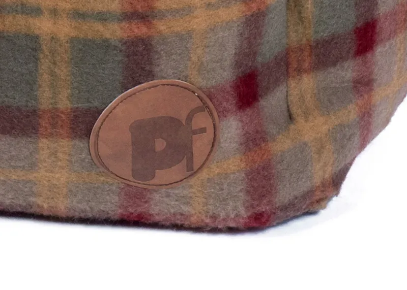Petface Country Check Oval Bed in Small-3